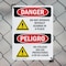 Signmission Do Not Operate Without Guards Bilingual Danger Sign, Plastic, 10in W x 14in L, 2PK OS-2PACK-DS-P-1014-VS-1160 - alternate 3